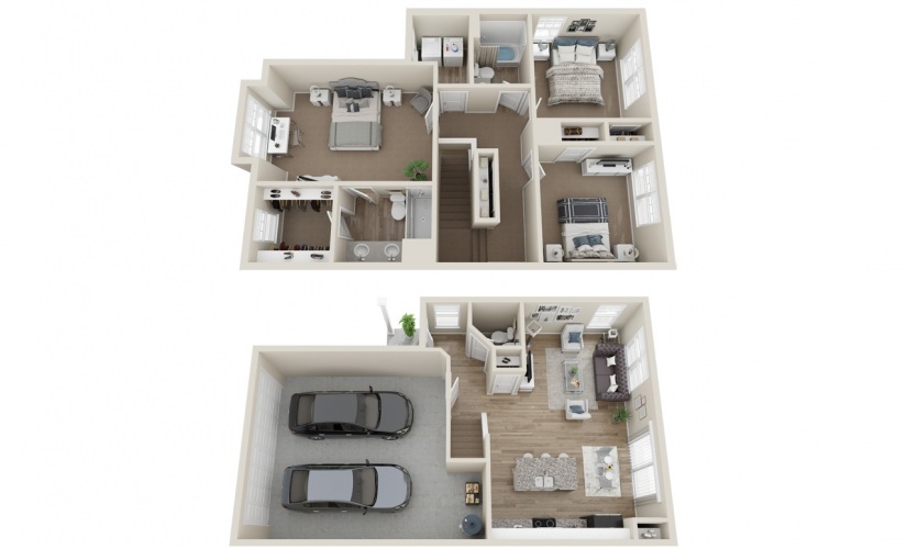 C1 3 bedroom 2.5 bath 1414 square feet